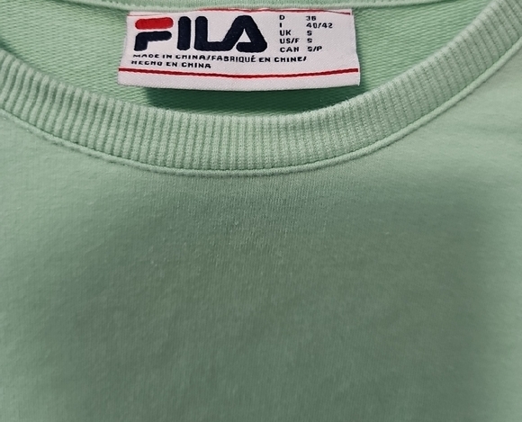 FILA Womenss Light Green Crewneck Sweater - Picture 2 of 4